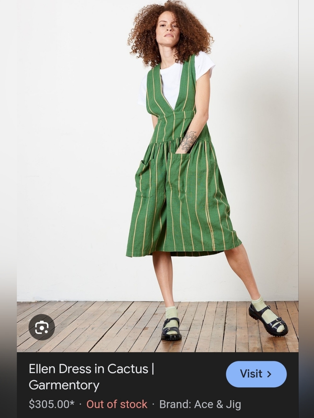 Ace & Jig Ellen Dress. Cactus- Large